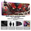 Mouse Pad Luminoso RGB Totem de Dragão Imagem Mista Transfronteiriça Estilo Japonês Estilo Mouse Teclado Pad Espessado Mesa de Escritório LED Pad