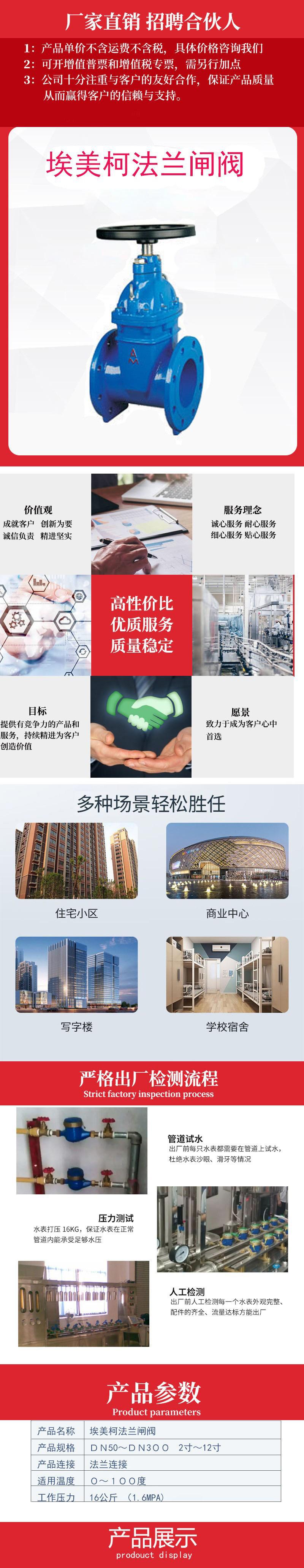 埃美柯暗杆闸阀
