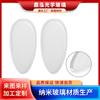 Producción de fábrica lima de pie gota de agua vidrio Peeling Molinillo de pies forma de huevo epoxi Lima de pie de vidrio Nano