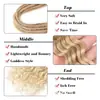 Peluca de Crochet de Fibra Química Europea Africana y Americana 24 pulgadas Rastas Reggae Hip-Hop Rastas Jamaicanas Venta Directa de Fábrica