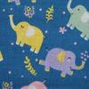 Animal pequeño fresco y lindo estampado digital algodón y lino estampado tela de lino liberación de arena mantel cortina lino al por mayor