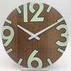 Reloj de Pared MDF Serigrafía Luminosa Números Árabes Reloj de Pared de Madera Creativo Escandinavo 33cm Reloj de Pared Amazon