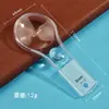 Lupa de Plástico Transparente de Doble Luz 50X 10X para Lectura de Personas Mayores, Lupa Portátil de Alta Magnificación, Lupa Educativa para Niños