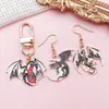 Kit de Materiales DIY Personalizado Estilo Oscuro Dragón Volador Luna Aleación Accesorios de Joyería Colgante de Bolso Hecho a Mano Materiales para Accesorios de Ropa