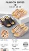 Em estoque atacado pvc middle- idade senhoras chinelos confortável respirável dedo do pé redondo sapatos femininos de plástico cunha sandálias plataforma