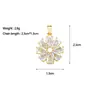 [Oro Real de Cobre] Zircón Transparente Elegante Cruz de Exportación Transfronteriza DIY Joyería Hecha a Mano Cobre Circonio Microincrustado Accesorios Colgantes Collar