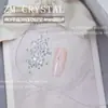 K9 Nuevos Diamantes de Imitación Redondos Blancos Brillantes Planos para Uñas, Diamantes de Imitación Triturados, Rellenos de Diamantes de Imitación, Pegatinas Iridescentes para Uñas de Corte 33, Decoraciones de Diamantes de Imitación