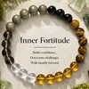 Xiyin tk pulsera explosiva transfronteriza de piedra natural ojo de tigre cuarzo rosa piedra Shoushan pulsera elástica de cuentas hecha a mano al por mayor