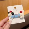 Presilhas de cabelo de alta qualidade estilo coreano em cores dopamina para mulheres, presilhas de bico de pato doces para franja, acessórios de cabelo