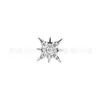 Aretes de Titanio F136 con Zirconia Incrustada de Estrella de Ocho Puntas, Aretes para Cartílago, Accesorios de Joyería para Piercings Internos en Espiral