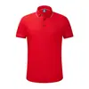 Camisa polo de alta qualidade com íons de gelo, fibra mercerizada, manga curta, lapela, casual, confortável, moda, simples, cor sólida, imprimível