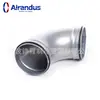 Cotovelo de duto de tubo espiral galvanizado de 90 graus Ferro galvanizado sem adesivo estampando o sistema de ar condicionado e ventilação da tubulação