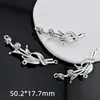 Accesorios de bricolaje de joyería de aleación, media pulsera de bambú, media pulsera de loto con giro, accesorios para codos, pulsera hecha a mano, material de pulsera.