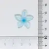Flores de Cinco Pétalos Graduadas Color Hielo Dibujo Animado Piezas de Accesorios DIY para Zuecos, Kit de Materiales con Pegamento Crema Resina Piezas Pequeñas