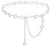 Nueva Cadena de Cintura Geométrica Tallada Retro para Mujer Transfronteriza Metal Elegante Versátil Clásico Occidental Fabricante Productos en Stock Envío Directo