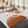 Alfombra de Piso de Terciopelo de Cristal para Sala de Estar, Alfombra para Mesita de Noche de Dormitorio, Área Grande, Resistente a Manchas, Fácil de Cuidar, Absorbente de Agua, Secado Rápido, Felpudo Antideslizante