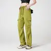 Pantalones de Paracaídas de Trabajo de Secado Rápido de Verano para Exteriores Pantalones Casuales Negros de Pierna Recta Pantalones Casuales de Montañismo Americano Moda de Pareja Pantalones Largos