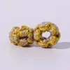 Collar de Cuerda Trenzada Hecho a Mano con Espirales de Flor de Durazno Accesorios Cuentas Separadoras Accesorios de Cuerda para Manualidades DIY Nudo de Piña Nudo de Botón