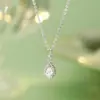 Collar de Gota de Agua para Mujer, Lágrimas de Belleza Exquisita Francesa, Elegante y Lujoso, Único y Suave, Diseño Versátil, Cadena para Clavícula, Envío Directo Disponible