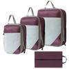Bolsa de almacenamiento de viaje transfronteriza de 6 piezas, bolsa organizadora de equipaje, bolsa de almacenamiento de maleta de gran capacidad