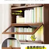 Estante de Armazenamento para Livros, Estante de Chão, Armário de Armazenamento, Armazenamento Integrado na Parede, Armário de Exibição Doméstico Multicamadas à Prova de Poeira com Portas