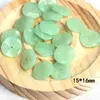 Hebilla de Seguridad de Jade Sintético Cerradura de Seguridad de Jade Blanco Sintético Calabaza de Cuatro Hojas de Jade Verde Sintético Cuentas Color Claro Hojas de Jade Cuentas Dispersas