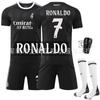 2526 Club No.9 Jersey de Mbappé Uniforme de Equipo Deportivo Camiseta Entrenamiento Real Madrid Negro Traje de Uniforme de Fútbol