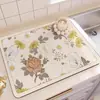 Mantel individual estilo americano, Mantel aislante del calor y absorbente de agua para encimera, Tapete escurridor de tierra de diatomeas para cocina, lavable, no requiere lavado, Posavasos, Protector de encimera