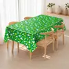 Nuevo Mantel Cuadros de Trébol St Irlandés. Mantel de Plástico Desechable para Decoración de Fiesta del Día de San Patricio