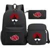 Mochila Nova de Verão 2022 Harajuku Anime Estudante Casual Casual Mochila Escolar Grande Capacidade Conjunto de Três Peças