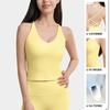 Nueva ropa de yoga para mujer, chaleco de moda con almohadilla para el pecho, ropa interior deportiva a prueba de golpes, top de fitness y pilates.