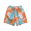 Novedad Primavera y Verano Marca de Moda Personalizados Pantalones Cortos Deportivos de Punto Tie-Dye Sueltos para Hombre Pantalones de Cinco Puntos Casual Versátil