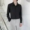 Camisa de Boda para Novio y Padrino para Hombre color vino tinto Manga Larga Corte Ajustado Casual de Negocios Camisa Base