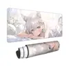 Teclado Customizado Bidimensional Extra Grande para E-Sports com Bloqueio de Borda para Homens e Mulheres, Mesa de Computador, Tapete de Mesa para Escritório, Mouse Pad