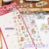Pegatinas de Cristal Láser 3D de Dibujos Animados, Pegatinas de Material DIY No Repetitivas para Diarios de Estudiantes, Pegatinas Lindas para Decoración de Teléfonos