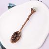 Cuchara de Piedra Bruta de Cristal Natural Cuchara Mezcladora Tallada Vintage Accesorios para Juego de Té Cuchara de Postre Artesanías de Cristal Venta al por Mayor