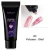 Pegamento para extensión de arte de uñas nuevo transfronterizo 15ml pegamento de fototerapia de oblea con purpurina manguera de color de moda popular en Instagram