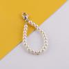 Cadena de mano con perlas y hebilla de amor para bolso, cadena de concha para teléfono móvil, accesorios de joyería con cuentas hechos a mano
