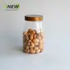 Botella redonda de plástico para mascotas de 360 ml, frasco sellado, frasco de grado alimenticio, empaque para mariscos y frutas secas, frasco para té de flor rosa
