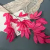 Serie Rojo Rosado de Flores Artificiales para Decoración de Bodas, Materiales Florales para Decoración del Hogar, Arreglos Florales Artificiales para Bodas