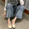 Zapatos de mujer de suela blanda para combinar con faldas, nuevo modelo 2026, antideslizantes, zapatos de punta baja estilo hada, mocasines planos estilo coreano, modernos