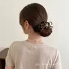 Diseño simple, estampado floral, moño, liga grande para el cabello para mujer, accesorio de alta gama para el cabello, diadema para coletas y recogidos