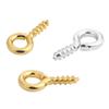 Accesorios para Joyería DIY Tornillos Autorroscantes Pasadores de Ojo Cobre Chapado en Oro Pendientes de Perla Pasadores de Cuerno Venta Caliente Transfronteriza de Joyería