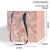 Bolsa de Tote Cuadrada de Óleo de Moda, Bolsa de Regalo con Ramo, Bolsa de Regalo Floral de Moda, Venta al por Mayor de Suministros Florales para Floristerías