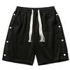 Processamento de Fábrica Personalizado Shorts Esportivos Masculinos de Verão Calças Casuais de Cinco Pontos Retas Soltas Tamanho Grande Shorts com Botão e Painéis