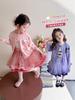 Conjunto de Roupa de Outono para Meninas 2025 Novo Estilo Primavera e Outono Infantil Estilo Academia My Melody Conjunto de Duas Peças Saia Tutu
