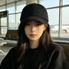 Gorra de béisbol suave para mujer, estilo coreano, marca de moda, estampado de letras, casual, simple, algodón lavado, hace que la cara se vea más pequeña, estilo para parejas