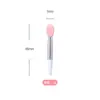 Nuevo Pincel de Labios de Silicona Suave Q Pincel para Lápiz Labial con Tapa Cabeza Redonda Pequeña Pincel para Difuminar Corrector de Labios Mini Pincel de Maquillaje Portátil