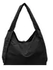 Bolsa de Tecido Estilo Ins Coreano para Meninas 2026 Nova Grande Capacidade Moda Casual Estilo Preguiçoso Ombro Único Transversal Bolsa Tote