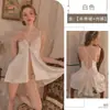Kamai Xue Lencería Sexy Pijama Sexy Camisola Camisón Espalda Descubierta Malla de Encaje Transparente Vestido Pijama para Casa 1992